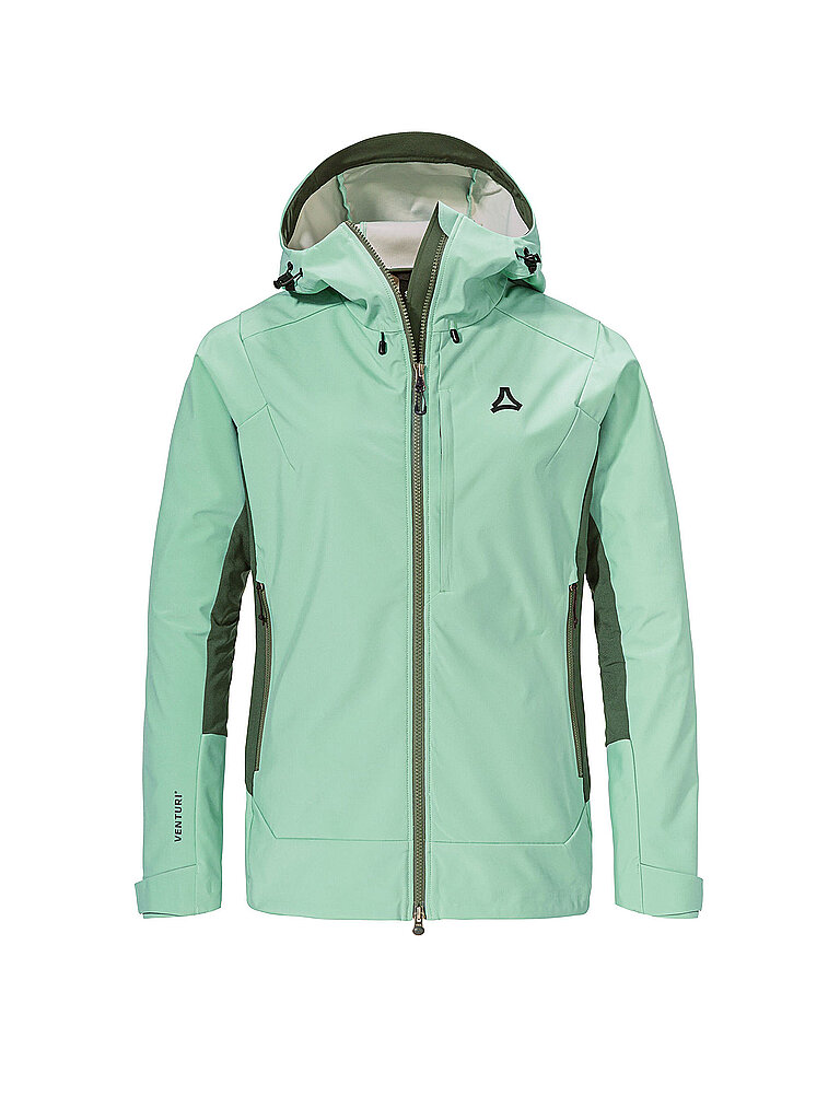Schöffel SCHÖFFEL Damen Touren Softshelljacke Milagle Hoodie mint | 34, mint