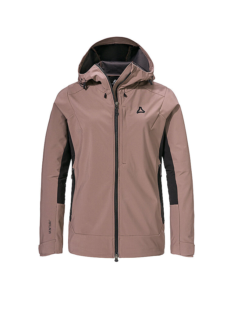 Schöffel SCHÖFFEL Damen Touren Softshelljacke Milagle Hoodie hellbraun | 34, hellbraun