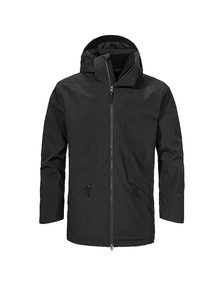 Schöffel SCHÖFFEL Herren WInterparka Malkay Hoodie schwarz | 48, schwarz