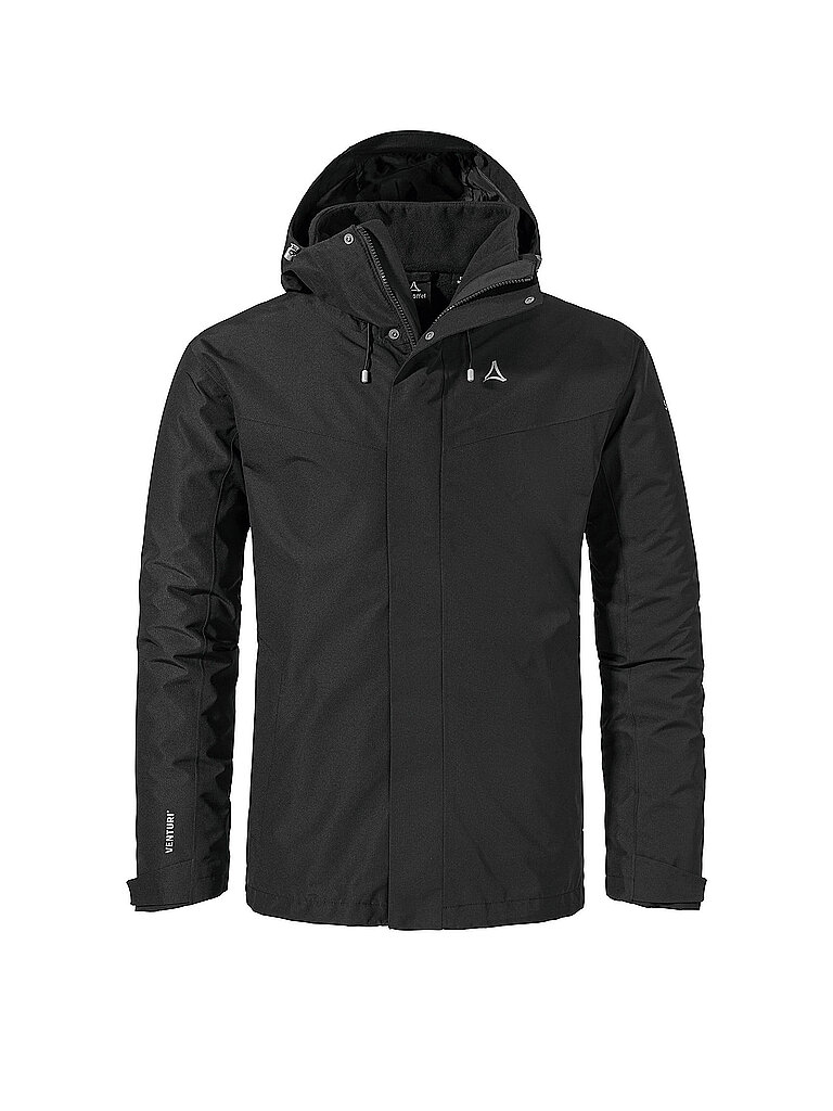 SCHÖFFEL Herren Wanderjacke Okere eL 3in1 Hoodie schwarz | 58
