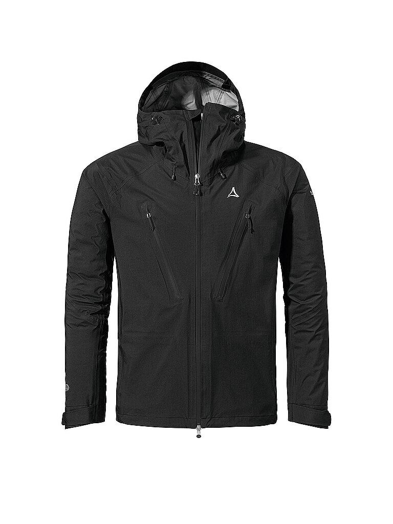 Schöffel SCHÖFFEL Herren Wanderjacke Style Blaueis 3L Hoodie schwarz | 50, schwarz