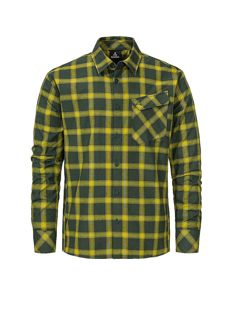 SCHÖFFEL Herren Hemd Poplar gelb | 52