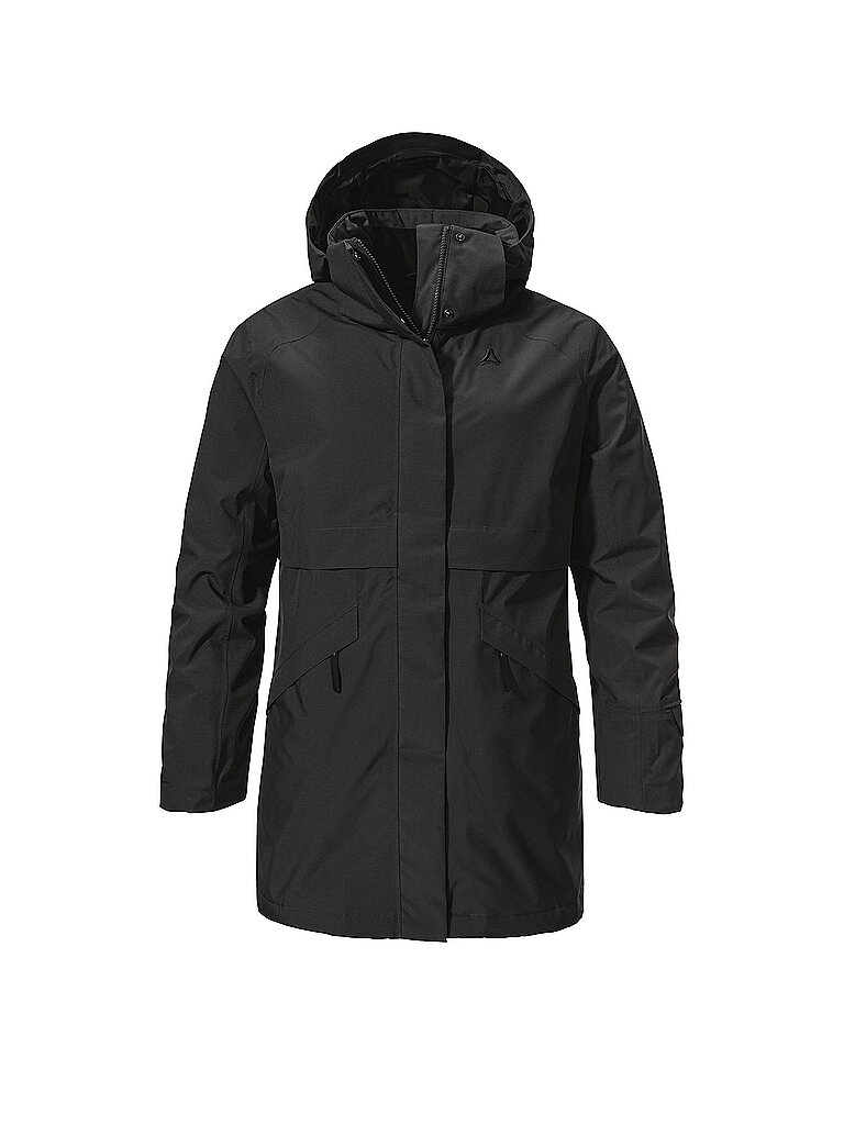 Schöffel SCHÖFFEL Damen Winterparka Malkay Hoodie schwarz | 34, schwarz