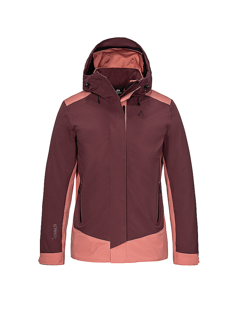 Schöffel SCHÖFFEL Damen Wanderjacke Style Refoca Dermis 3L 3in1 Hoodie dunkelrot | 34, dunkelrot