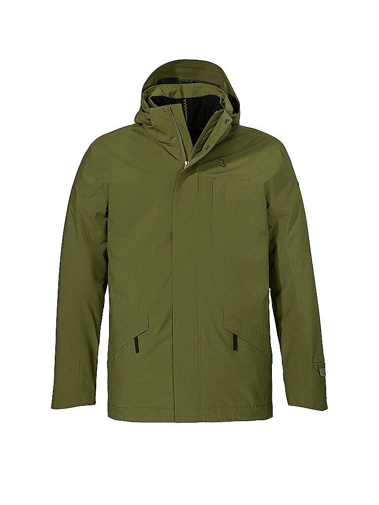 Schöffel SCHÖFFEL Herren Winterparka Style Borkol 3in1 Hoodie olive | 50, olive