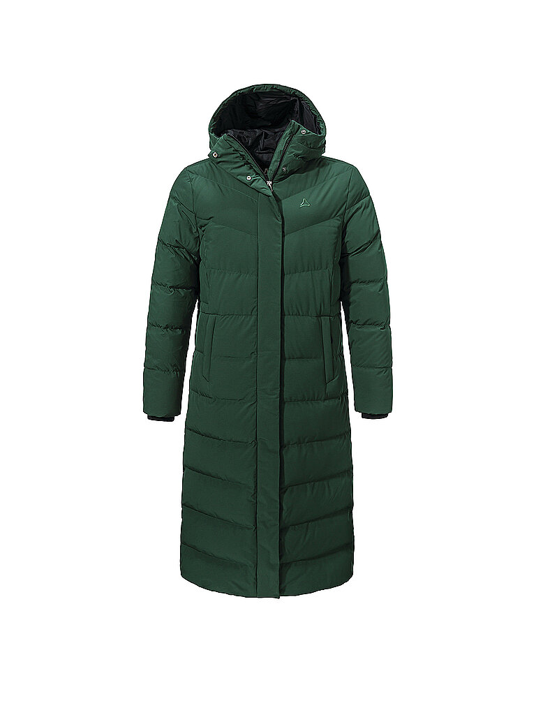 Schöffel SCHÖFFEL Damen Wintermantel Vindave Down Hoodie dunkelgrün | 34, dunkelgrün