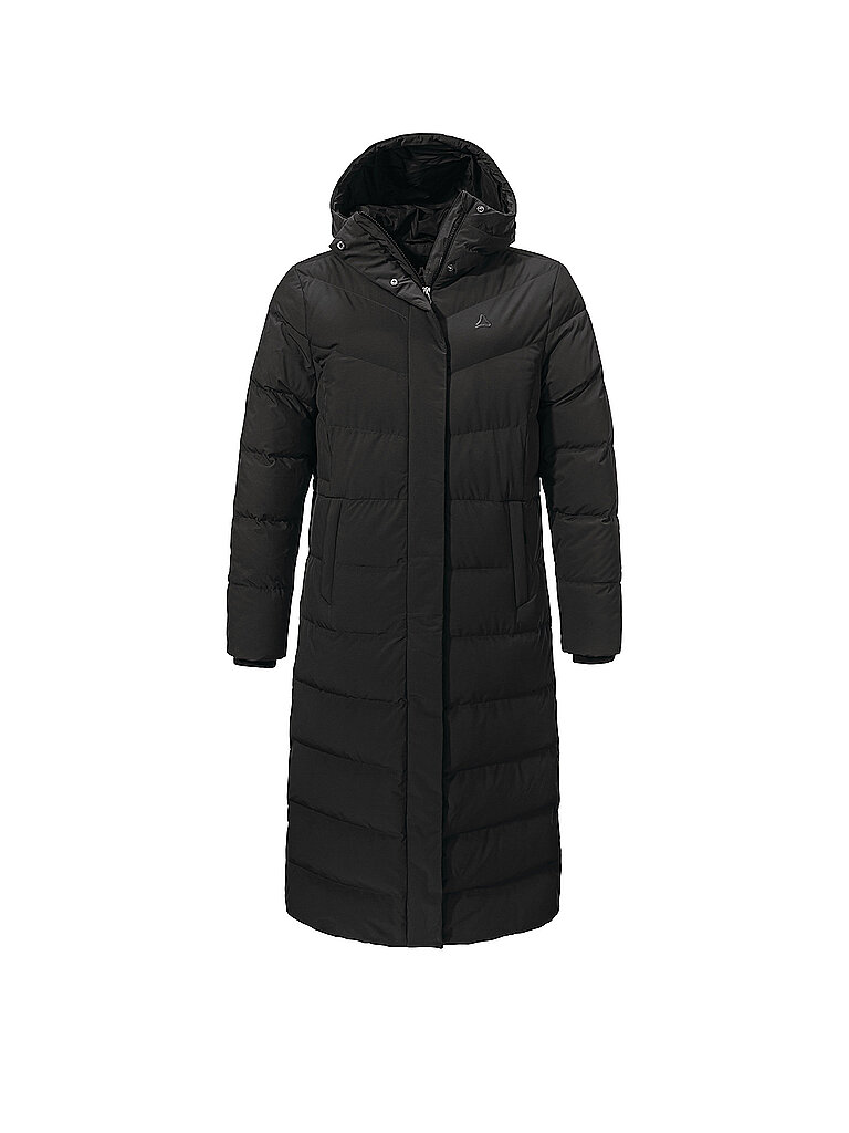 Schöffel SCHÖFFEL Damen Wintermantel Vindave Down Hoodie schwarz | 36, schwarz