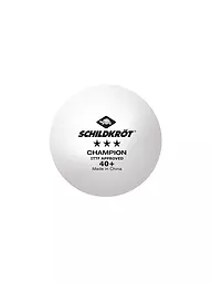 SCHILDKRÖT | Tischtennisball 3-Stern Champion ITTF 3+1 Stk. WEISS | weiss
