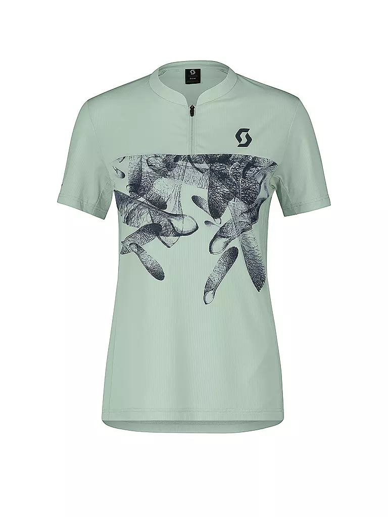SCOTT | Damen Radtrikot Trail Flow Zip SS | Hellgrün