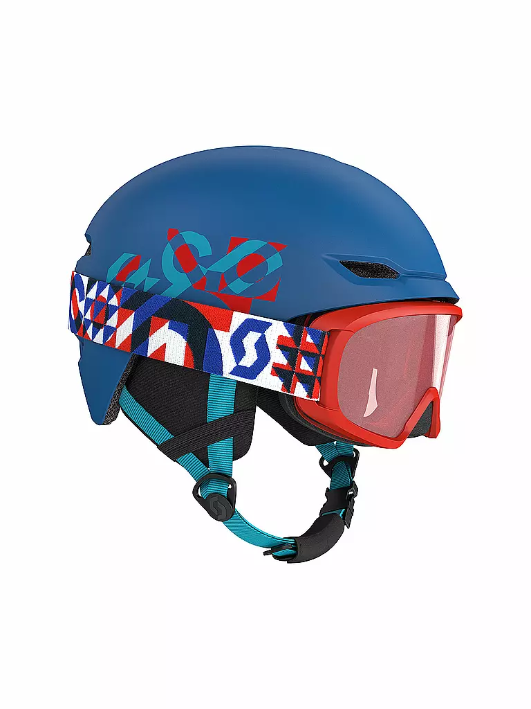 SCOTT | Kinder Skihelm Combo Keeper 2 + Skibrille JR Witty | blau