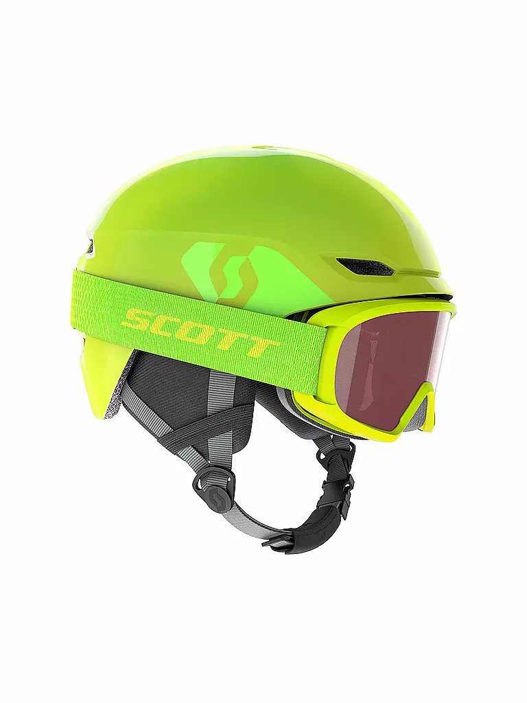 SCOTT | Kinder Skihelm Combo Keeper 2 + Skibrille JR | grün