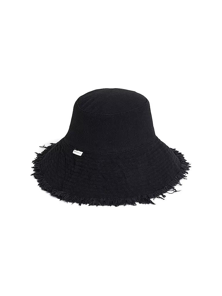 SEAFOLLY | Damen Sonnenhut Fringe Bucket | schwarz