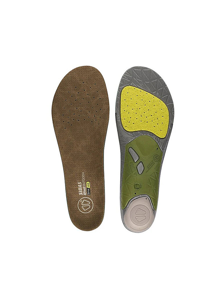 Sidas SIDAS Einlegesohlen fürs Wandern - 3Feet Outdoor Mid grün | 37/38, grün