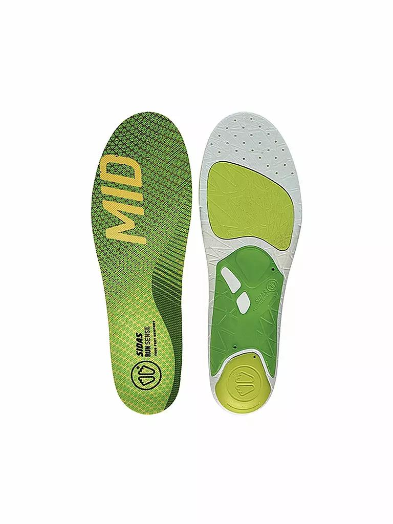 SIDAS | Run 3Feet® Sense Mid Einlagen | grün