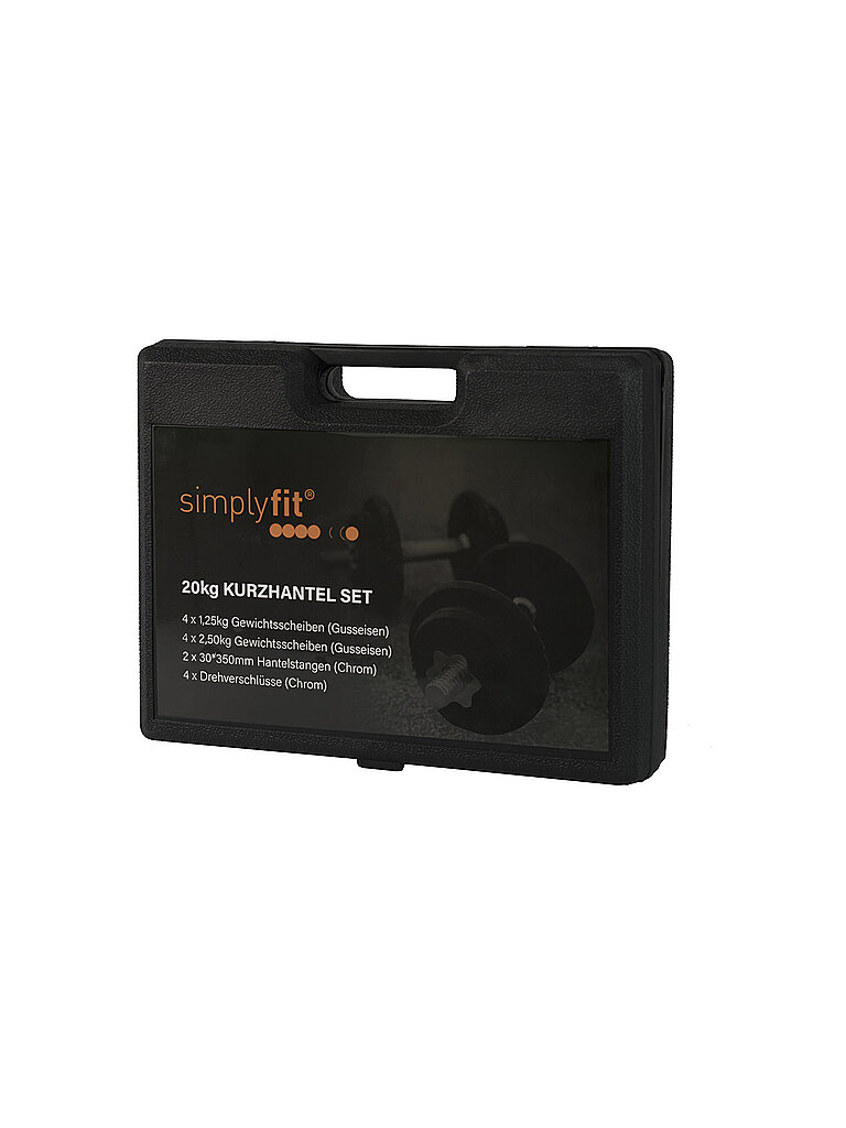 SIMPLY FIT SIMPLY FIT Kurzhantel Set 20kg schwarz, schwarz
