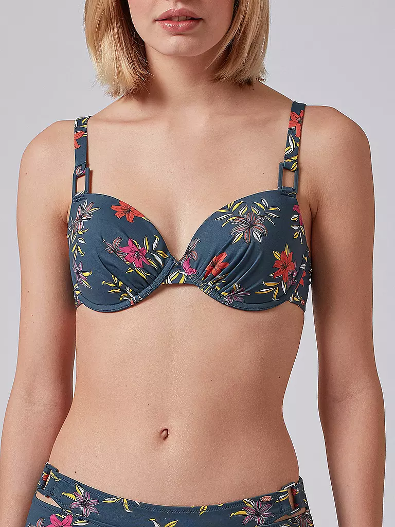 SKINY | Damen Bikinioberteil Bügel-BH Lilies | grau