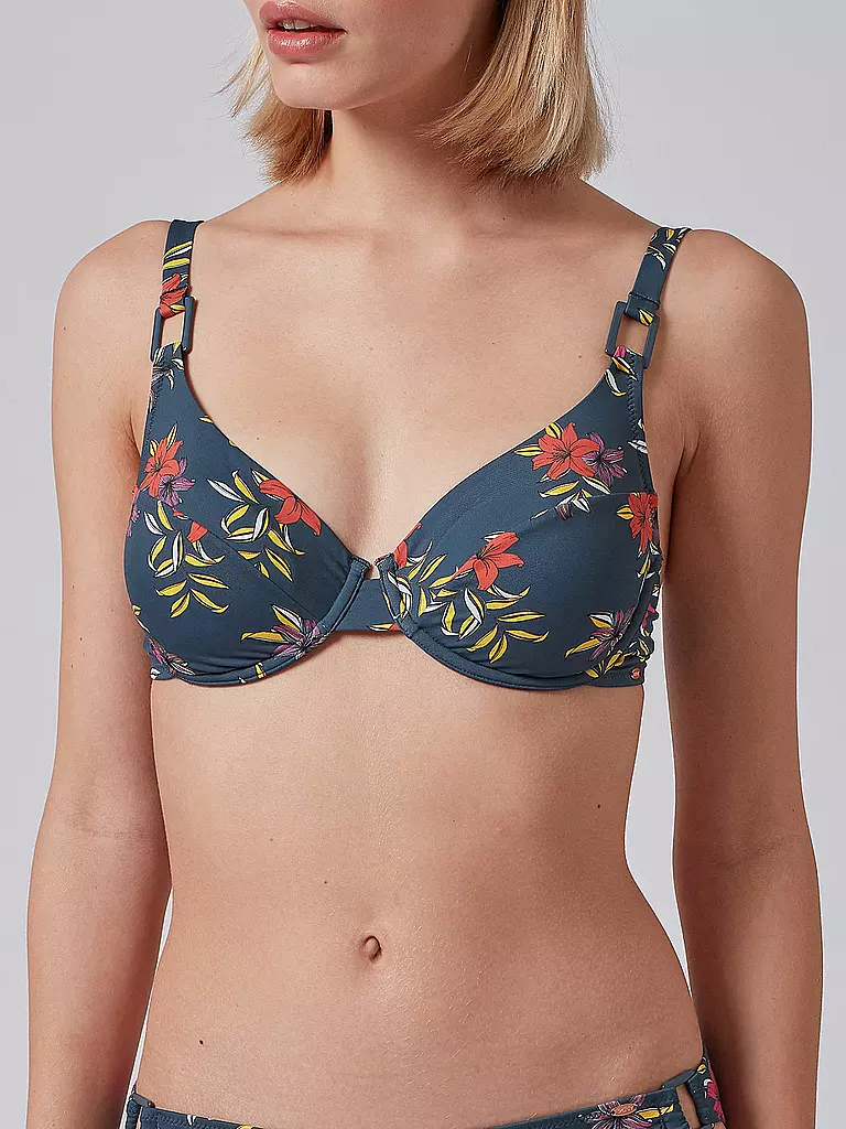 SKINY | Damen Bikinioberteil Bügel-BH Lilies | grau