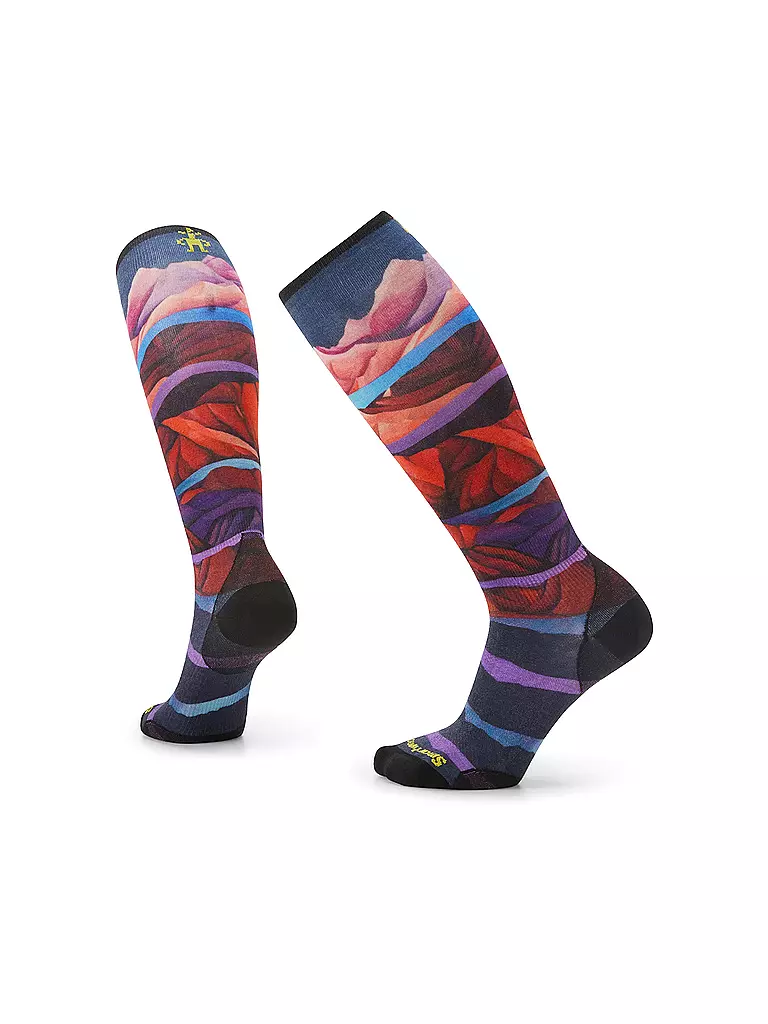 SMARTWOOL | Damen Skisocken Zero Cushion Print OTC | rot