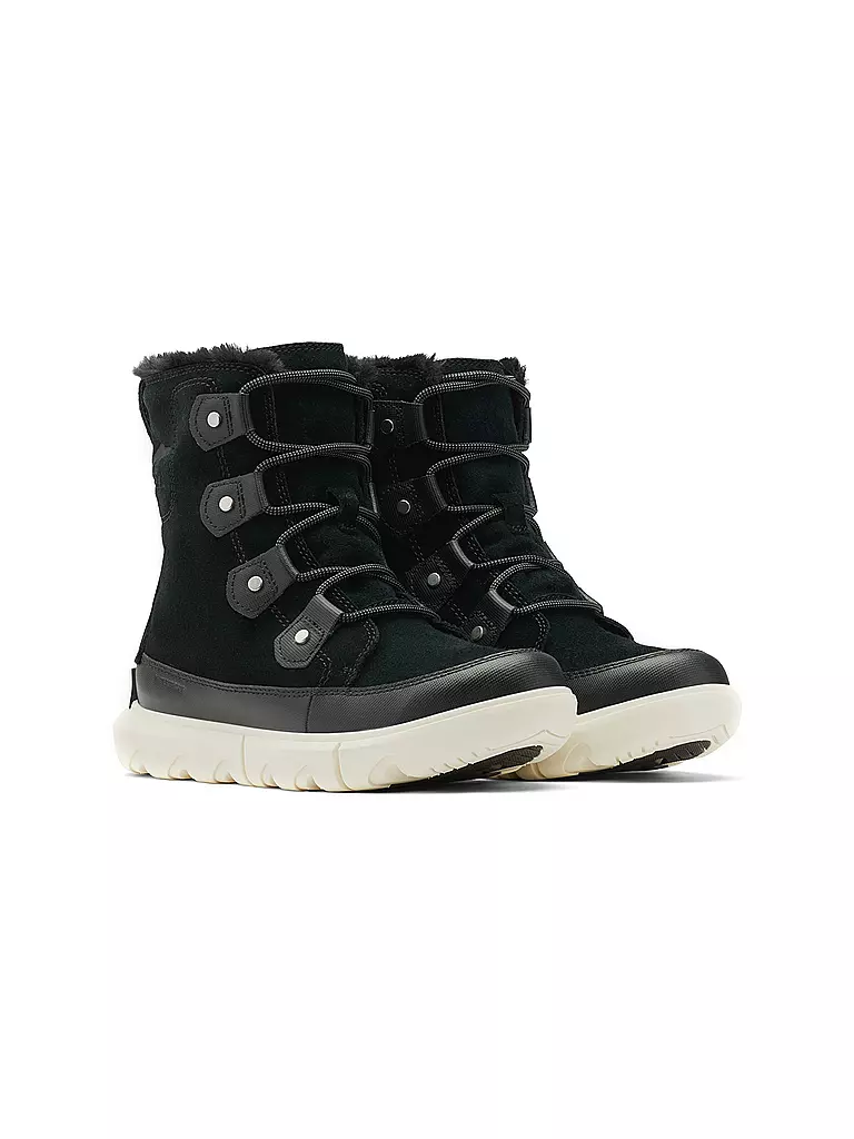 SOREL | Damen Schneestiefel Explorer II Joan Faux Fur WP | schwarz