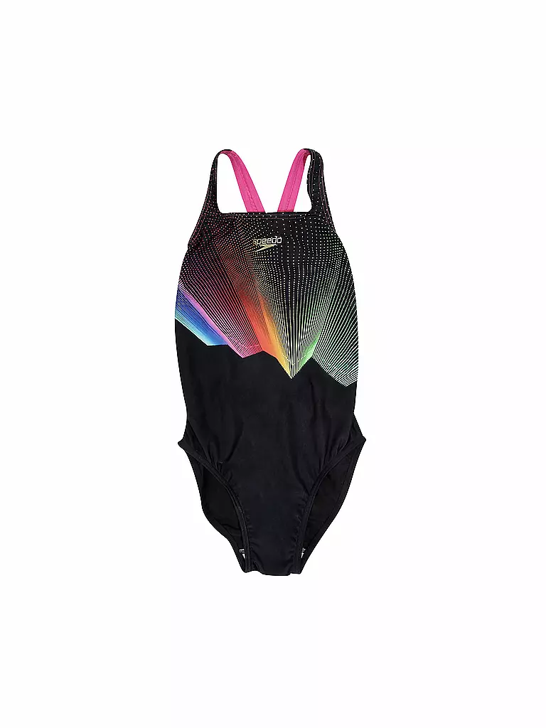SPEEDO | Damen Badeanzug Printed Medalist | schwarz
