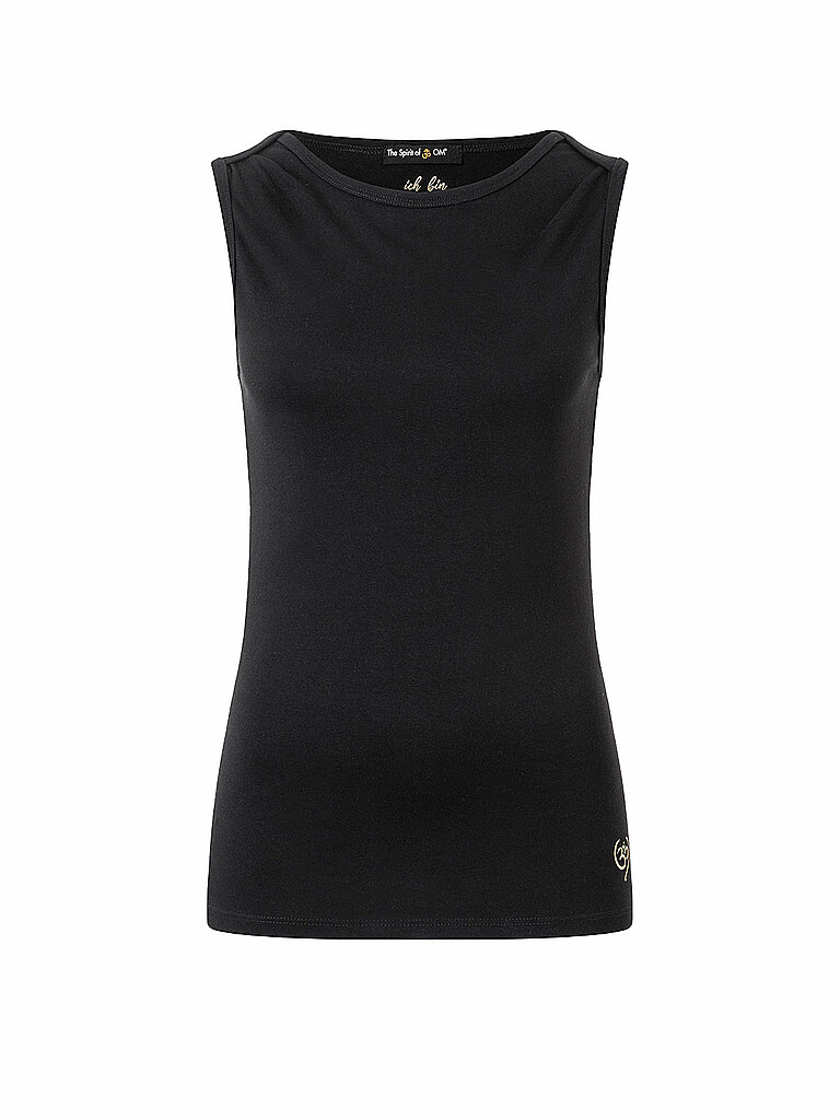SPIRIT OF OM SPIRIT OF OM Damen Yogatank Bambus High Neck schwarz | XS, schwarz