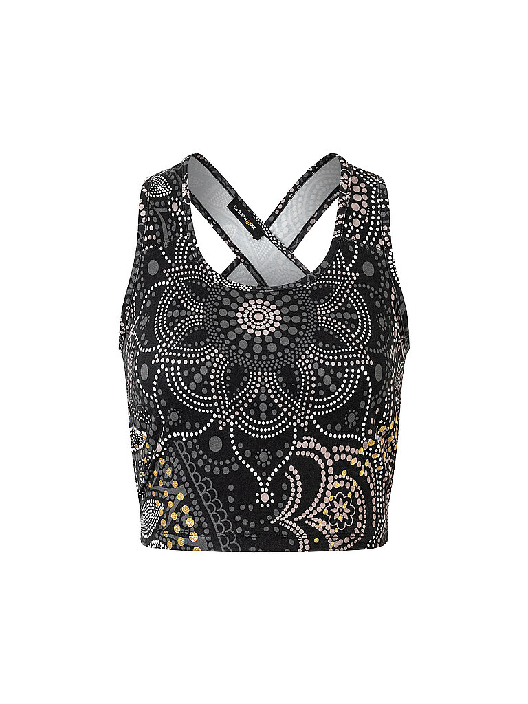 SPIRIT OF OM SPIRIT OF OM Damen Yoga Bra Maui ohne Polster schwarz | XS, schwarz