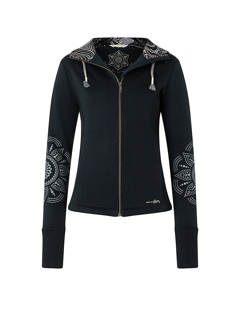 SPIRIT OF OM SPIRIT OF OM Damen Yoga Sweatjacke Maui schwarz | XS, schwarz