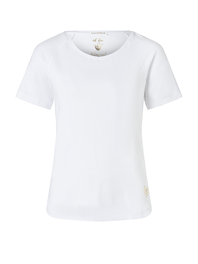 SPIRIT OF OM SPIRIT OF OM Damen Yogashirt Raglan OM Herz weiss | XL, weiss