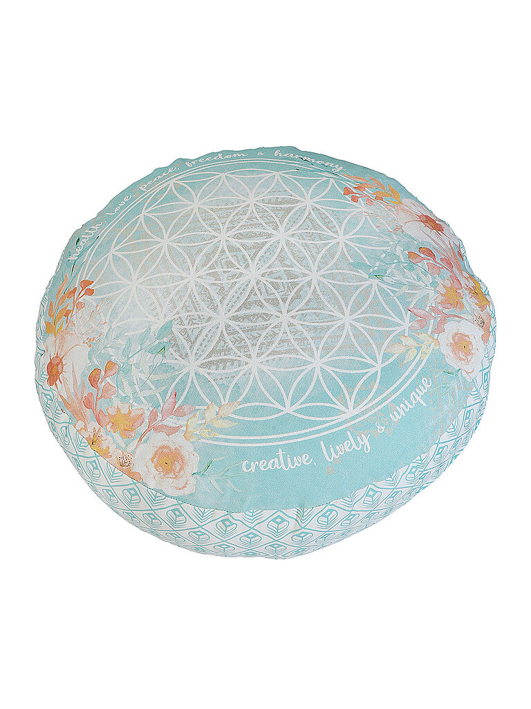 SPIRIT OF OM SPIRIT OF OM Meditationskissen rund jade/orange bunt, bunt