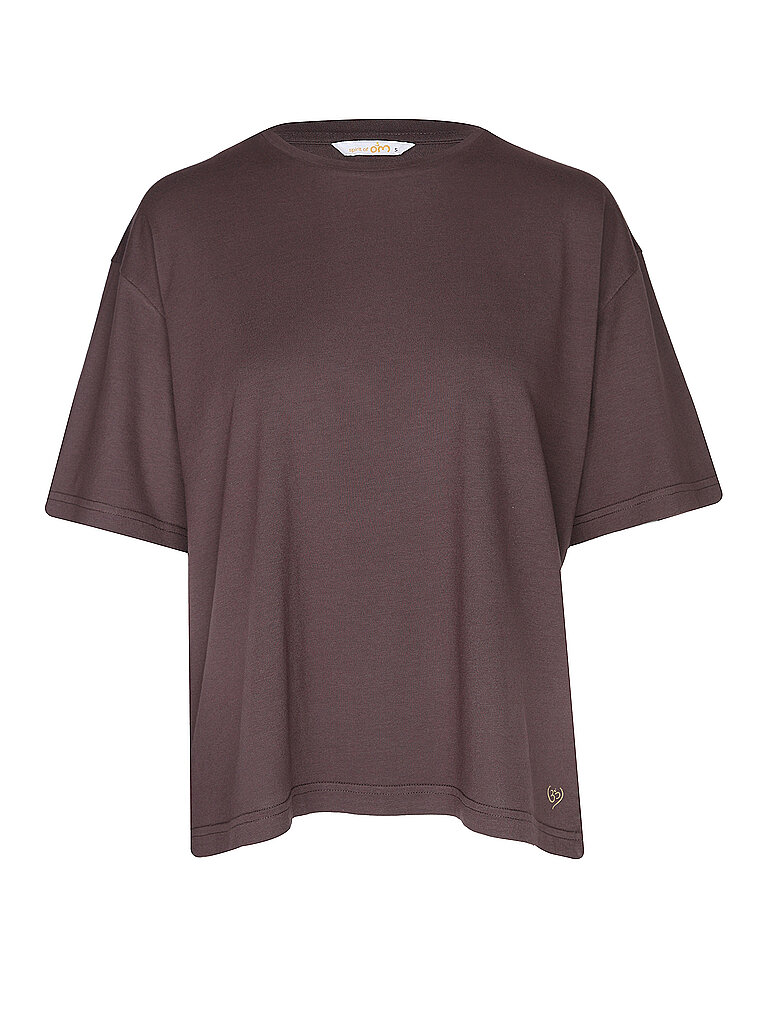 SPIRIT OF OM Damen Yogashirt Chandra braun | L
