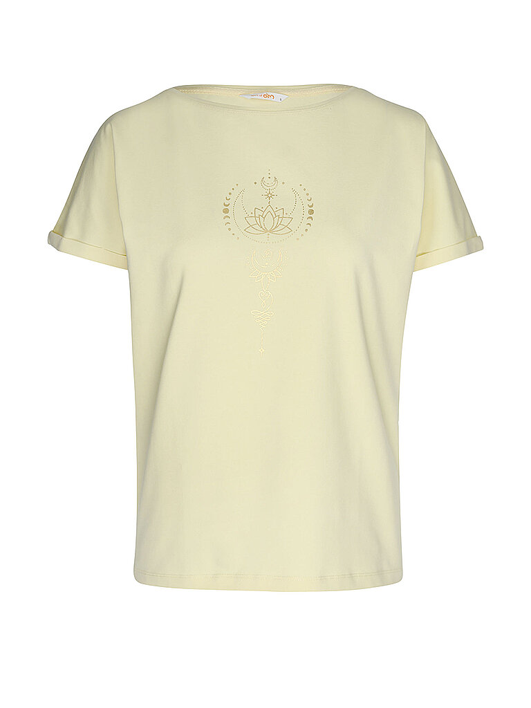 SPIRIT OF OM Damen Yogashirt Eka Padma gelb | M