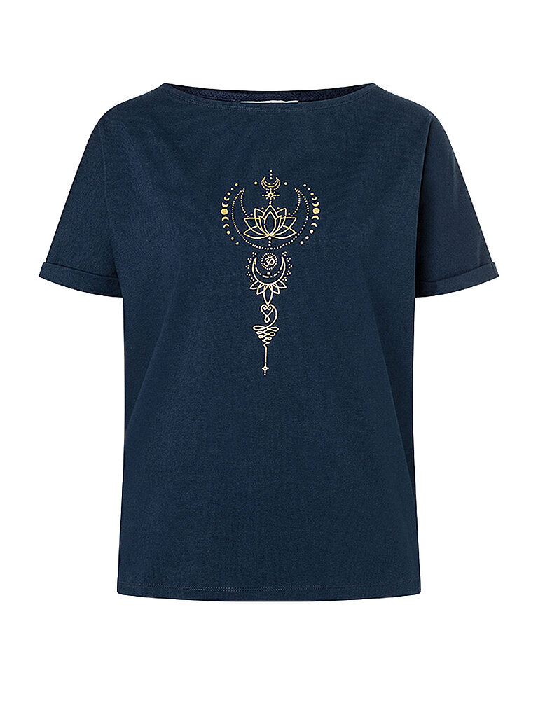 SPIRIT OF OM SPIRIT OF OM Damen Yogashirt Eka Padma dunkelblau | XS, dunkelblau