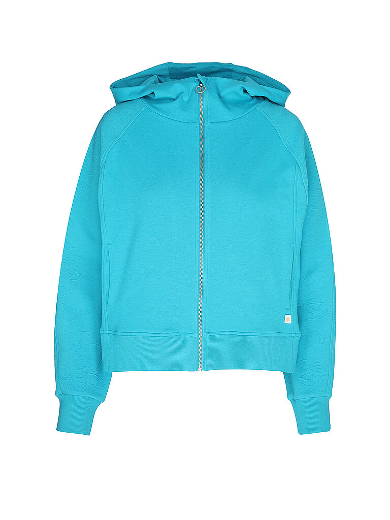 SPIRIT OF OM Damen Yoga Sweatjacke Jaquard Gati Nava türkis | M