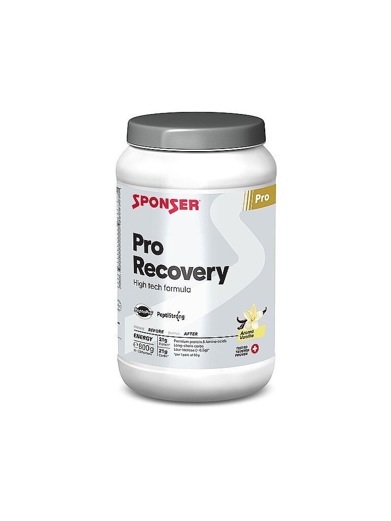 SPONSER SPONSER Pro Recovery 50% Protein / 36% Carbo Vanille, 900 g Dose bunt, bunt