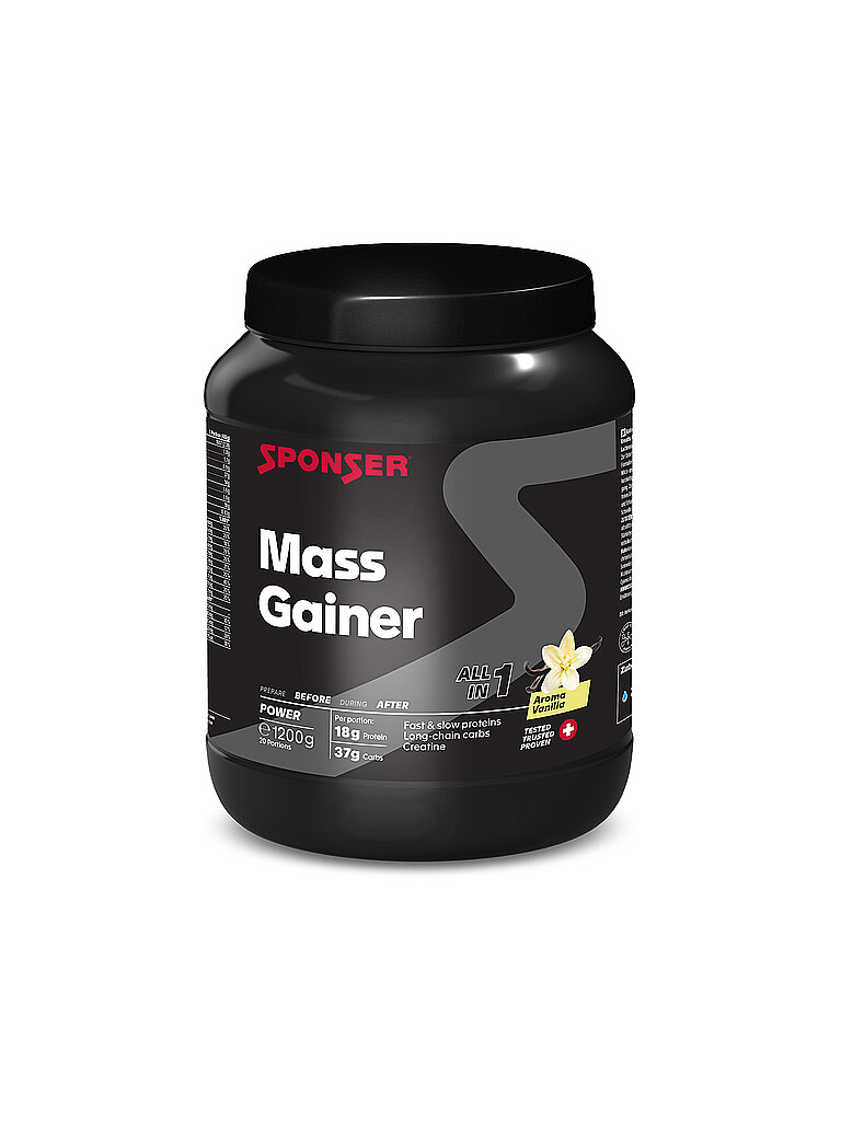 SPONSER SPONSER Mass Gainer Vanille, 1200 g Dose bunt, bunt