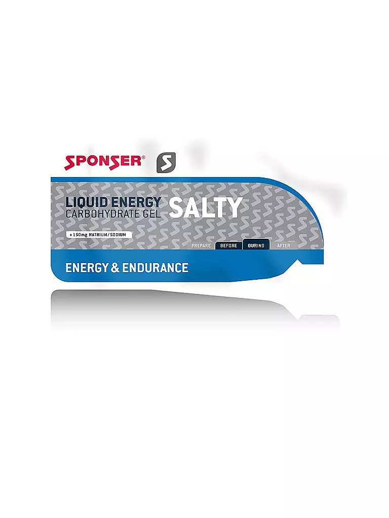 SPONSER | Liquid Energy Gel Salty, 35 g Beutel | keine Farbe