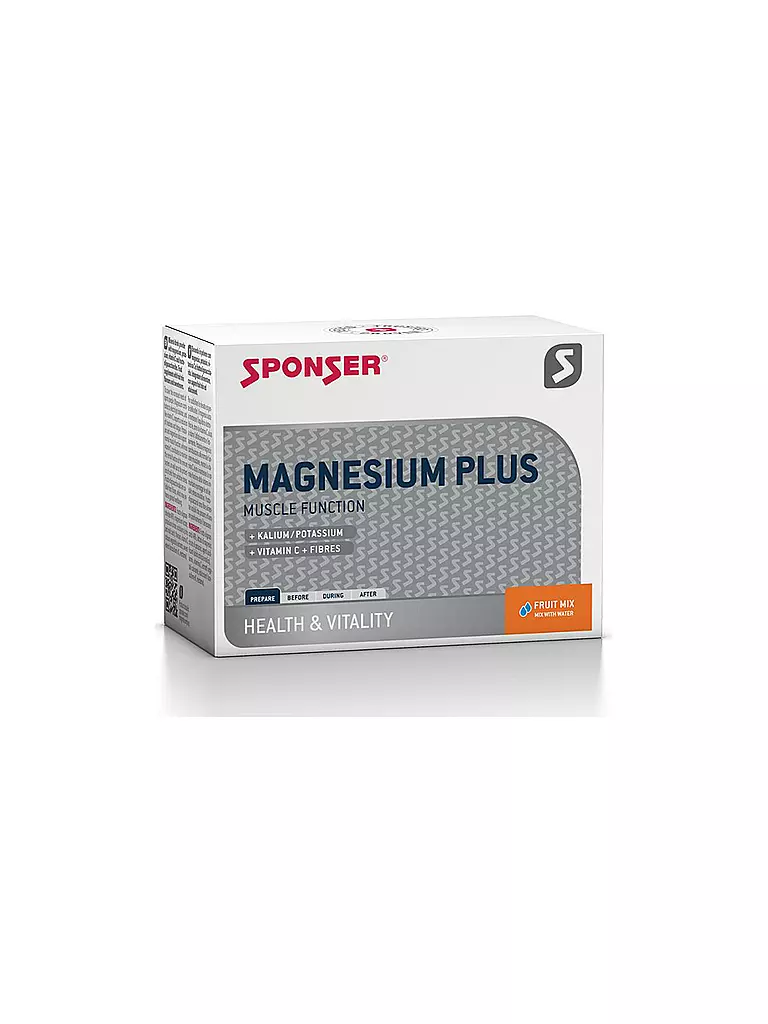 SPONSER | Magnesium Plus Drinks Fruchtmix, 6,5 g Beutel 20er Box | keine Farbe