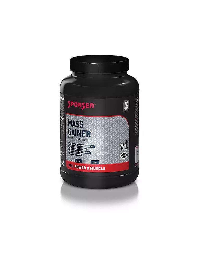 SPONSER | Mass Gainer Vanille, 1200 g Dose | bunt