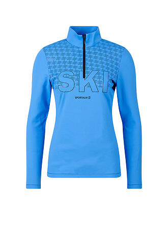 SPORTALM | Damen Unterzieh Zipshirt mit aufregendem Folienprint
