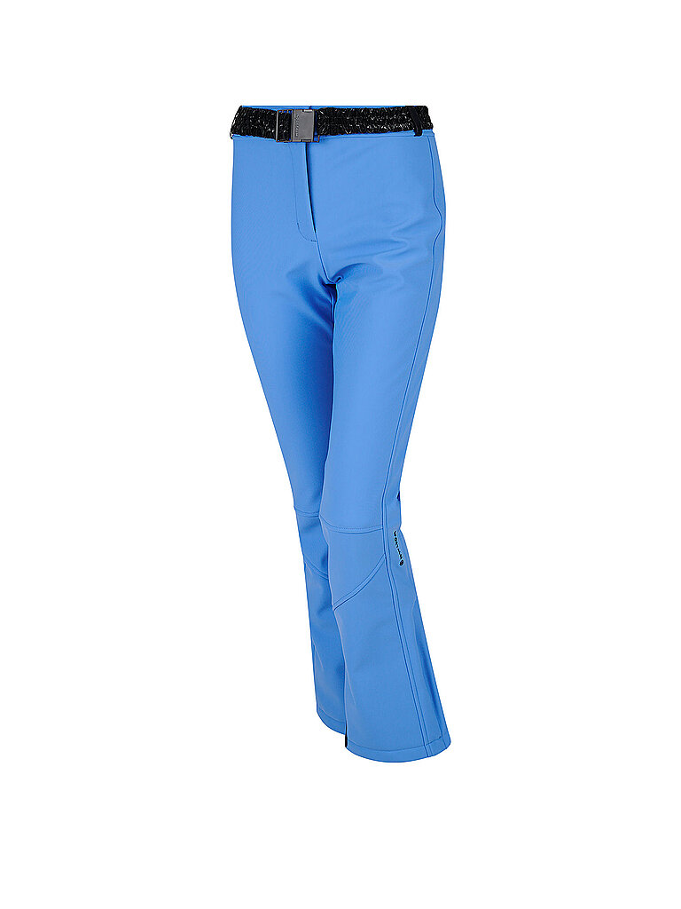 SPORTALM Damen Softshell Skihose mit dynamischer Linienführung blau | 42