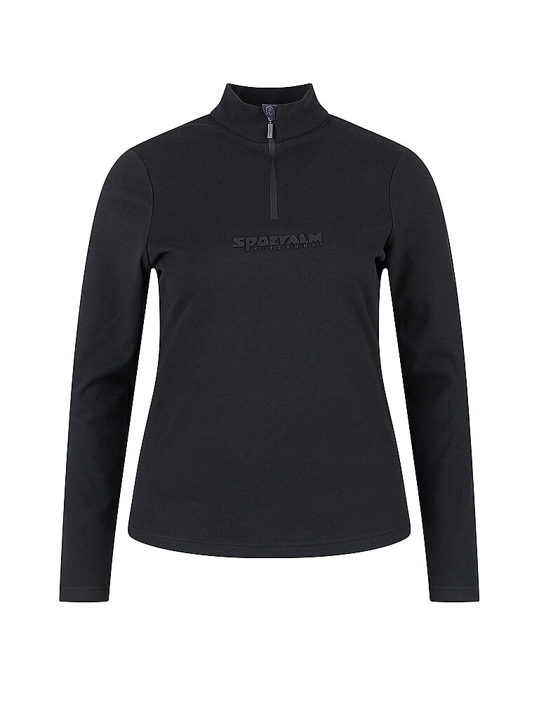 Sportalm SPORTALM Damen Unterzieh Zipshirt aus dünner Fleece-Qualität schwarz | 38, schwarz