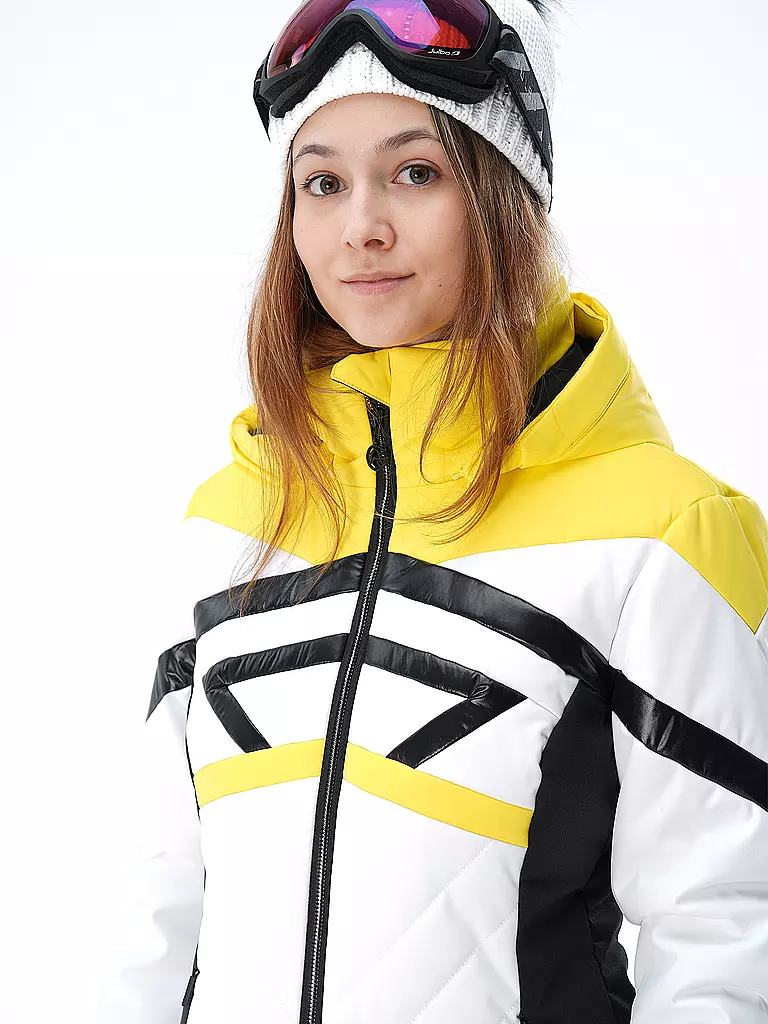 SPORTALM | Damen  Skijacke mit geometrischen Einsätzen | gelb