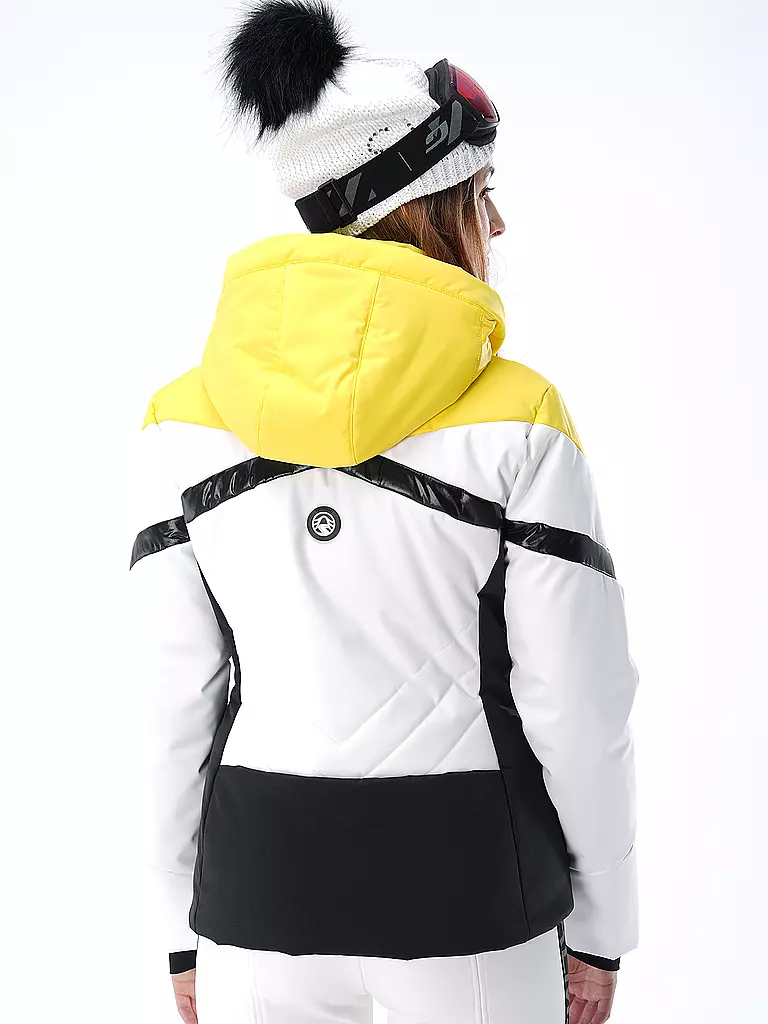 SPORTALM | Damen  Skijacke mit geometrischen Einsätzen | gelb