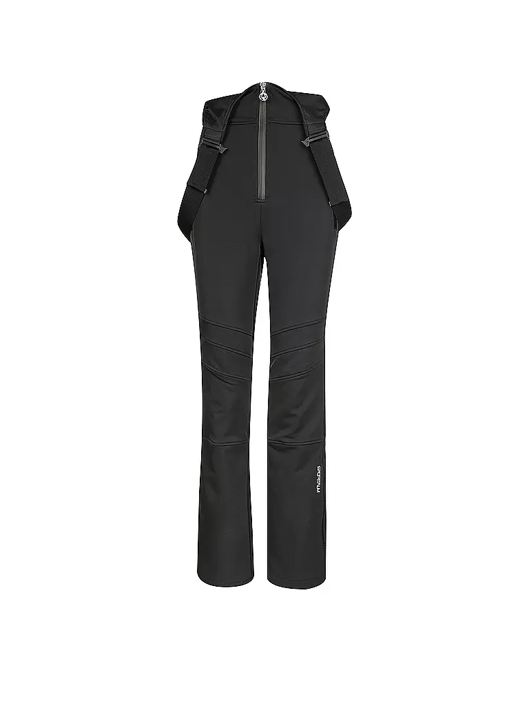 SPORTALM | Damen Hosenträgerskihose | schwarz