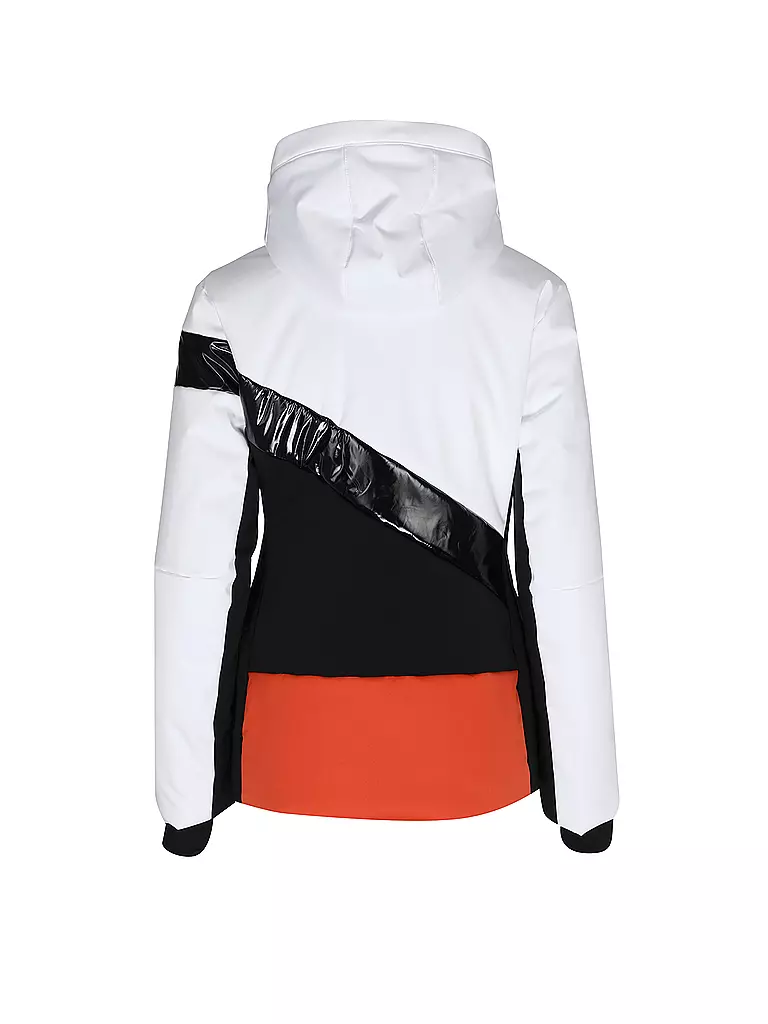 SPORTALM | Damen Skijacke in gekonntem Materialmix und Colour Blocking  | schwarz