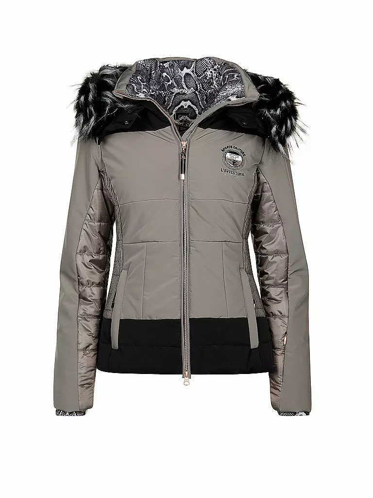 SPORTALM | Damen Skijacke Nala mit Kunstpelz | beige