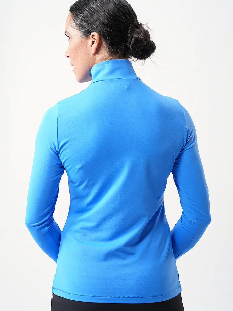 SPORTALM | Damen Unterzieh Zipshirt mit aufregendem Folienprint |