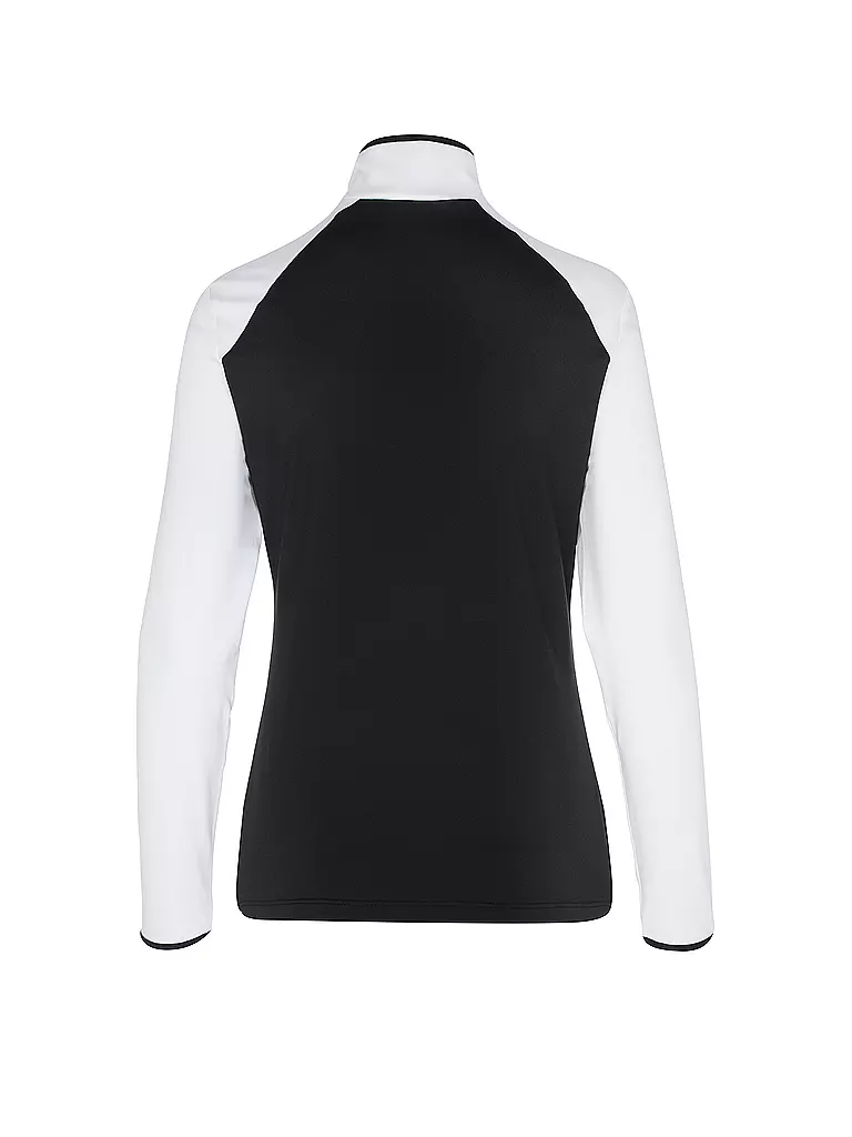 SPORTALM | Damen Unterzieh Zipshirt mit Folien-Print  | schwarz