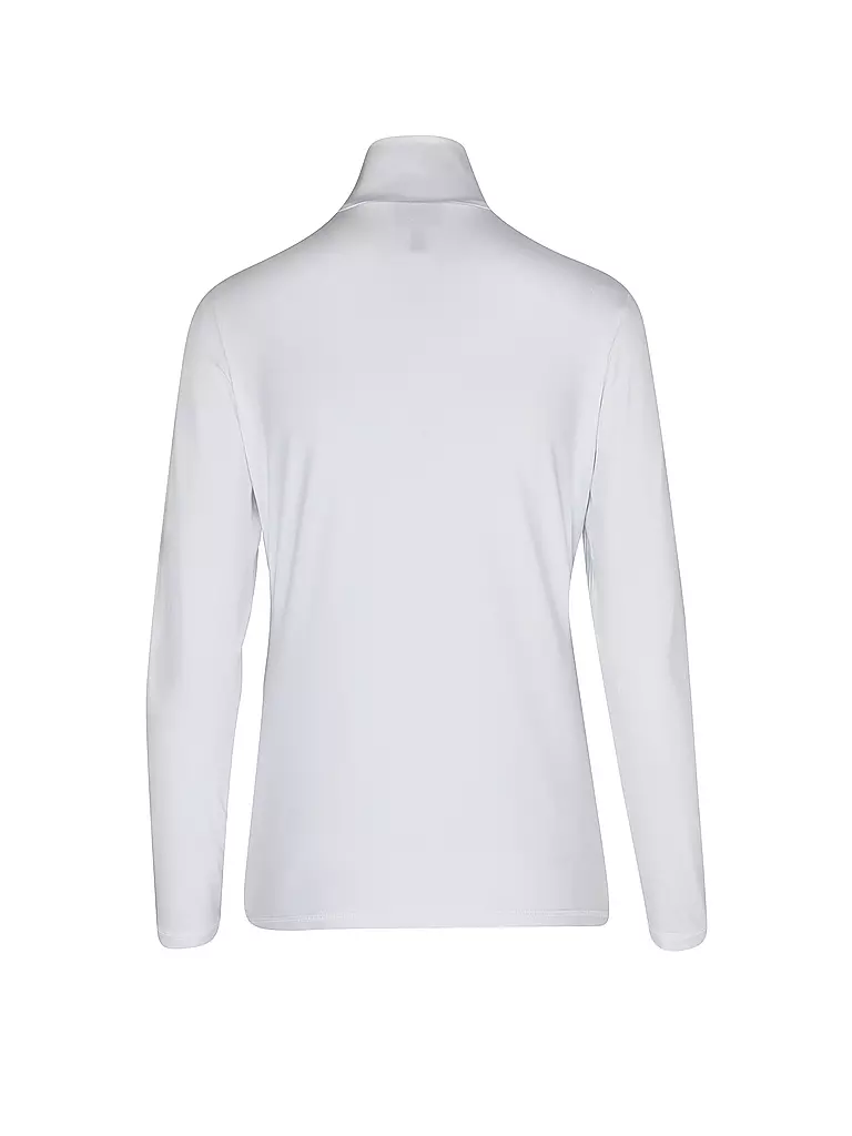 SPORTALM | Damen Unterzieh Zipshirt mit Wordingdruck  | weiss