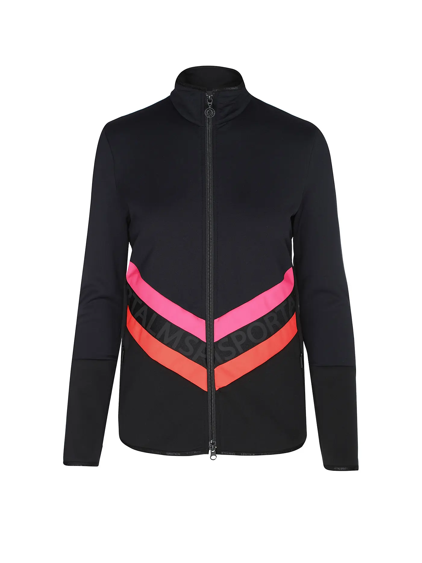 SPORTALM | Damen Unterziehjacke mit Effektstreifen  | schwarz